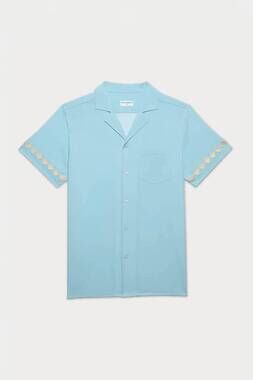 NEW MAVRANS men's shoreline weekend shirt in blue